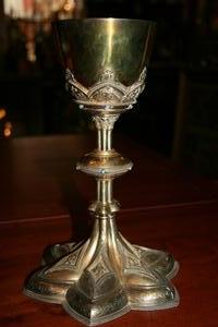 Chalice en silver, France 19th century