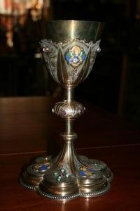 Chalice en silver, France 19th century