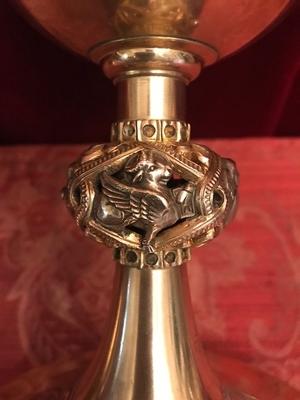 Chalice With Original Paten All Silver en full silver, Belgium