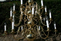 Chandelier en BRASS, DUTCH 19TH CENTURY