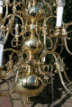 Chandelier en BRASS, DUTCH 19TH CENTURY