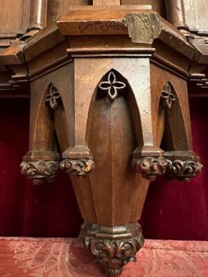 Chapel en Wood Walnut, Belgium  19 th century