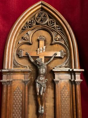 Chapel en Wood Walnut, Belgium  19 th century