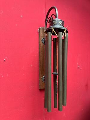 Chapel - Sacristy Gong en Wood / Bronze, Netherlands  20 th century