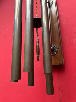 Chapel - Sacristy Gong en Wood / Bronze, Netherlands  20 th century