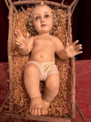 Child Jesus en Plaster polychrome / Glass Eyes , Olot - Spain 19 th century