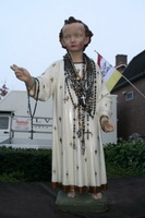 Child Jesus en plaster polychrome, Belgium 19th century