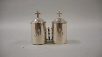 Chrismatorium en Solid Silver, Belgium 19th century (1890)