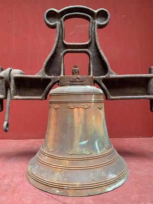 Church Bell Weight 115 Kgs en Bronze / Cast Iron , Italy  20 th century