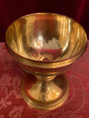 Ciborium en Brass / Gilt, Belgium  19 th century