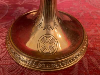 Ciborium en Brass / Gilt, Belgium  19 th century