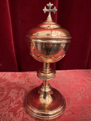 Ciborium en Brass / Gilt, Belgium  19 th century