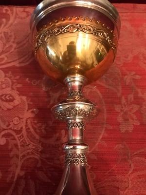 Ciborium en Full Silver / Polished and Varnished, France 19th century ( anno 1890 )