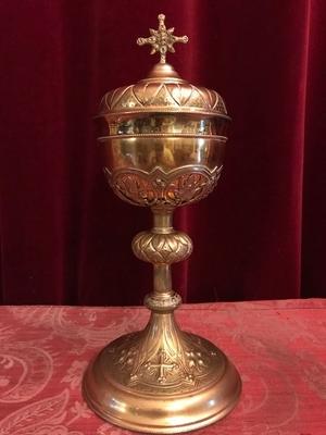 Ciborium en Brass / Silver, France 19th century