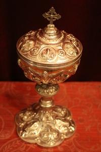 Ciborium en full silver, France 19th century ( Anno 1880)