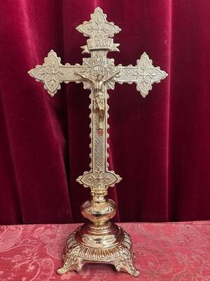 Altar - Cross style Classical en Bronze / Polished and Varnished, France 19 th century