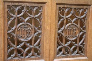 Confessional en WOOD OAK, Belgium 19th century