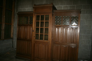 Confessional en WOOD OAK, 19th century