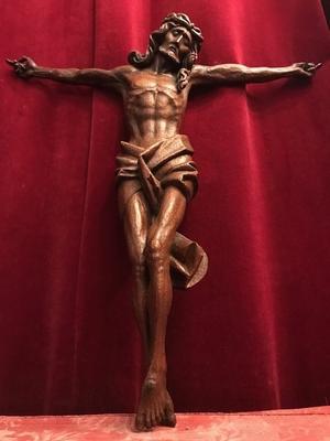 Corpus Christi en hand-carved wood Oak, Dutch 19th century