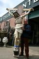 Corpus Christi With Cross en plaster polychrome, Belgium 19th century