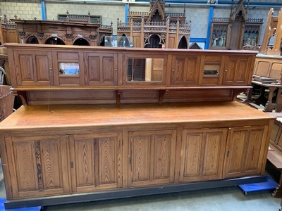 Credens Cabinet  en Pine wood, Belgium 20th century ( 1910 )