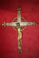 Cross en bronze, Belgium 19th century