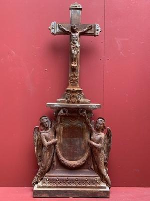 Cross From Graveyard  en Cast Iron, France 19th century