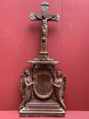 Cross From Graveyard  en Cast Iron, France 19th century