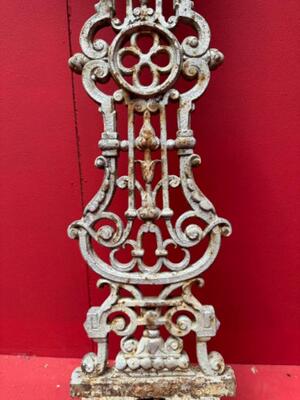 Cross From Graveyard en Cast - Iron, France 19 th century