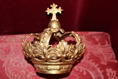 Crown en Brass / Gilt, Belgium 19th century ( anno 1840 )