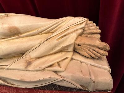 Dead Christ Statue  en Hand - Carved Wood  , Southern Germany 19 th century