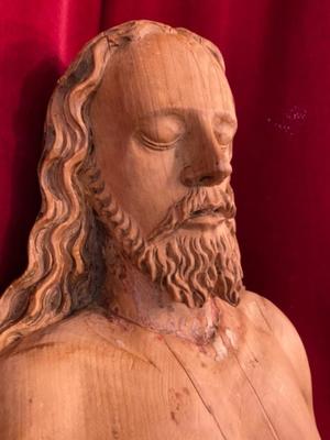 Died Christ  en Fully Hand Carved Wood, Southern Germany 18 th century