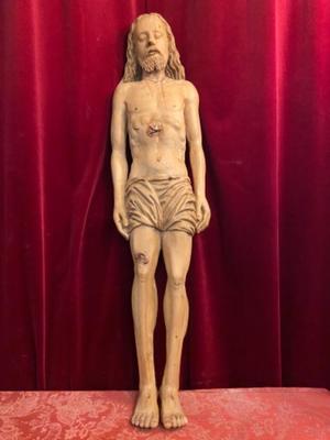 Died Christ  en Fully Hand Carved Wood, Southern Germany 18 th century