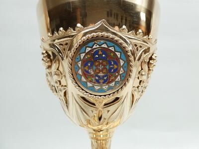 1  Exceptional Chalice By : Jamain Jules En Chevron Eugene - Paris - France