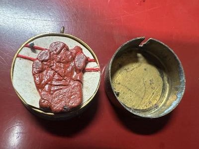 1  Exceptional Reliquary - Relic Ex Ossibus B. Maria Virgine. Very Rare Relic