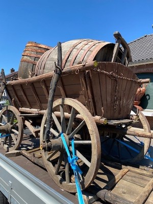 Farm Wagon en Wood , Hungary 19 th century