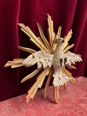 1  Fully Hand - Carved Dove ( Holy Spirit )