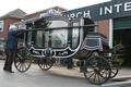 Funeral Carriage en wood polychrome, Hungary