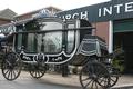 Funeral Carriage en wood polychrome, Hungary