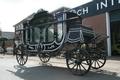 Funeral Carriage en wood polychrome, Hungary