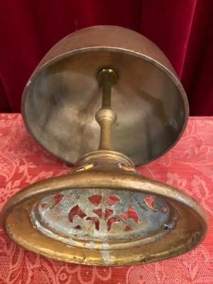 Gong en Bronze, Belgium 19 th century ( Anno 1890 )