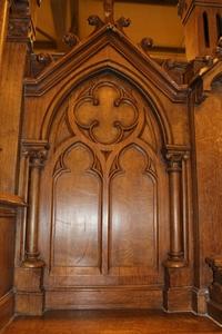 Altar style Gothic en wood / terra - cotta, France 19th century