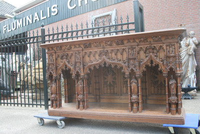 Altar style Gothic en wood, FRANCE 19 th century