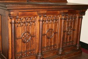 Altar style GOTHIC en OAK, Dutch 19th century