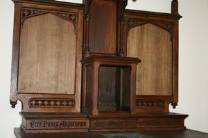 Altar style GOTHIC en OAK, Dutch 19th century