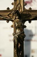 Altar - Cross style Gothic en Bronze, France 19th century