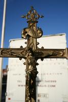 Altar - Cross style Gothic en Bronze, France 19th century