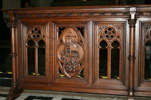 Communion - Kneeler style gothic en OAK, Dutch 19th century (1870)