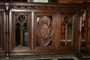 Communion - Kneeler style gothic en OAK, Dutch 19th century (1870)