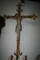 Cross + Corpus style gothic en plaster, Belgium 19th century